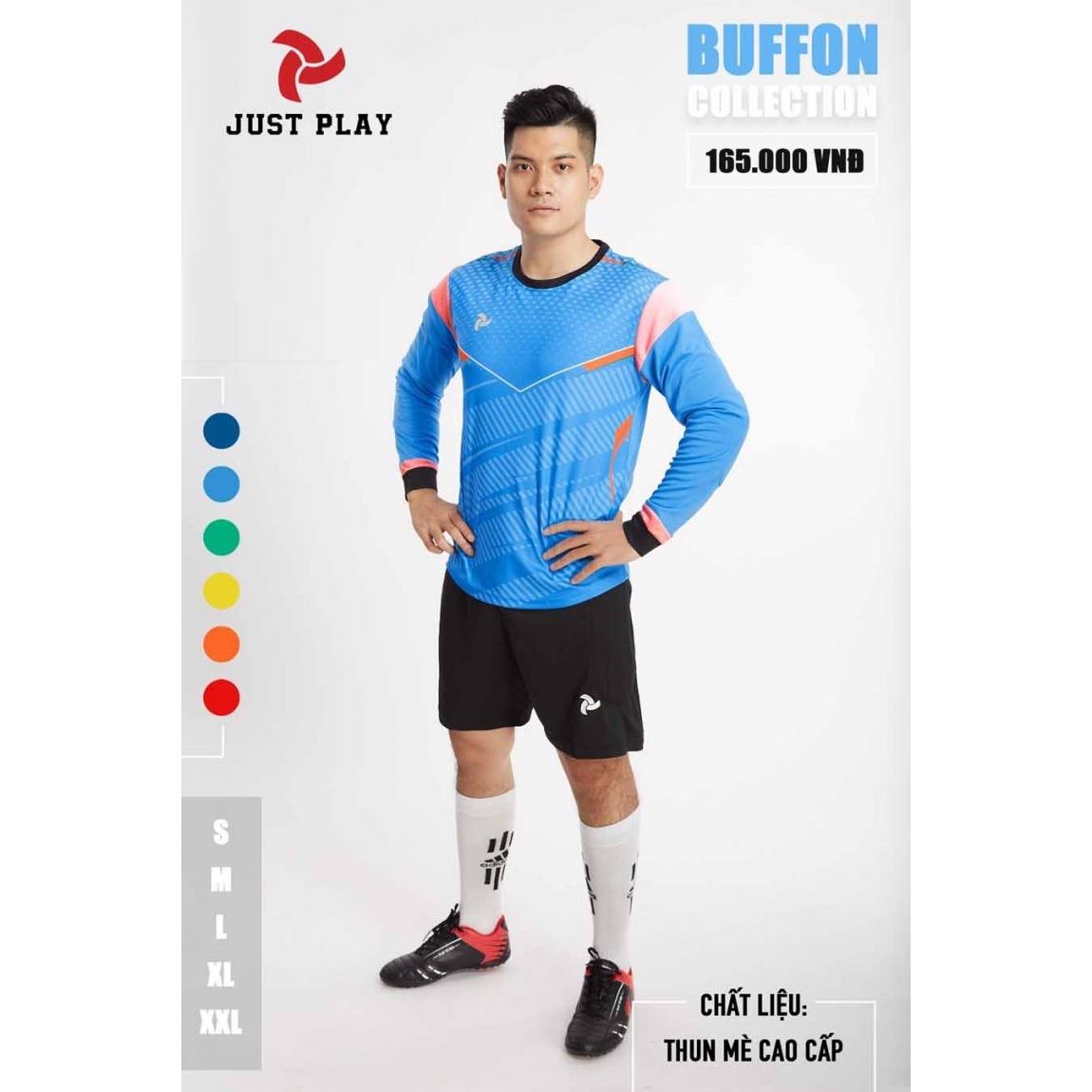 Quần áo thủ môn JP Buffon nhãn hiệu Justplay - Dungcusport