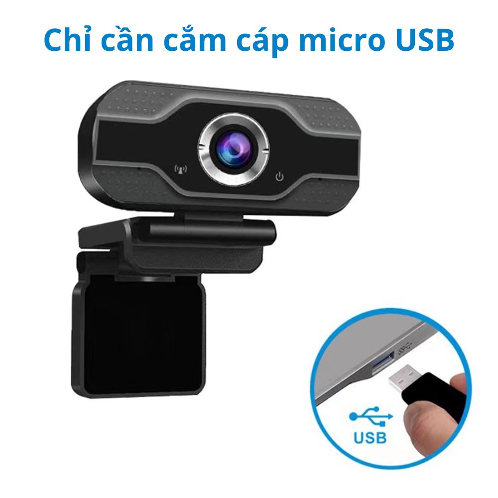 Computer webcam desktop PC with mic HD 720p support school online via zoom Conference Call video with picture super sharp warranty 12 months