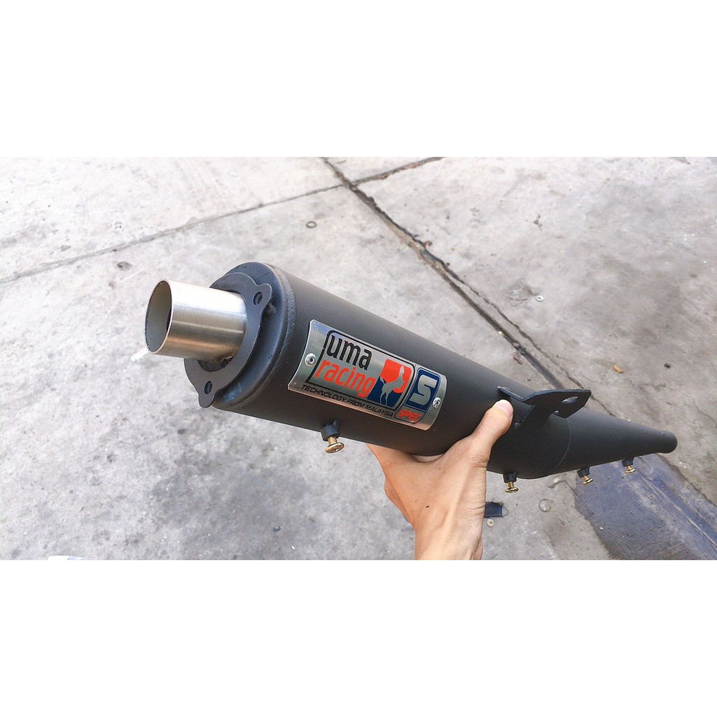 Pô Uma racing mỏ inox kiểu Thái Lan gắn Sirius