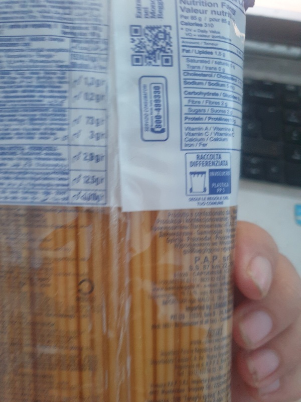 Italian imported 500g pasta rounder 15 pasta