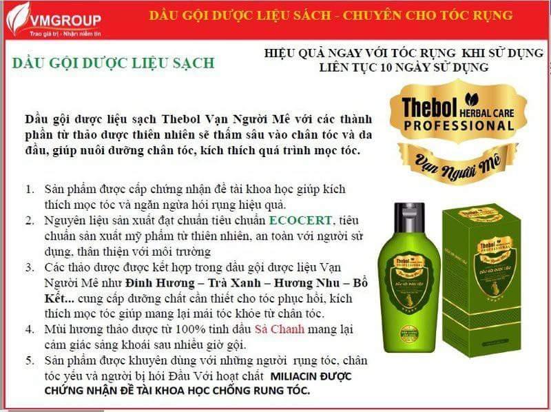 COMBO 3 chai dầu gội trị gàu/RỤNG TÓC    lh 0944700717