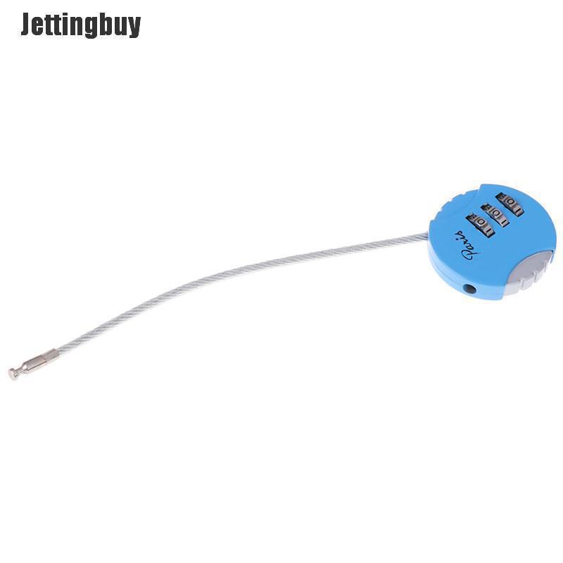 Jettingbuy 1 chiếc ổ khóa vali hành lý du lịch mã kết hợp 3 chữ số mini 3.7*9cm