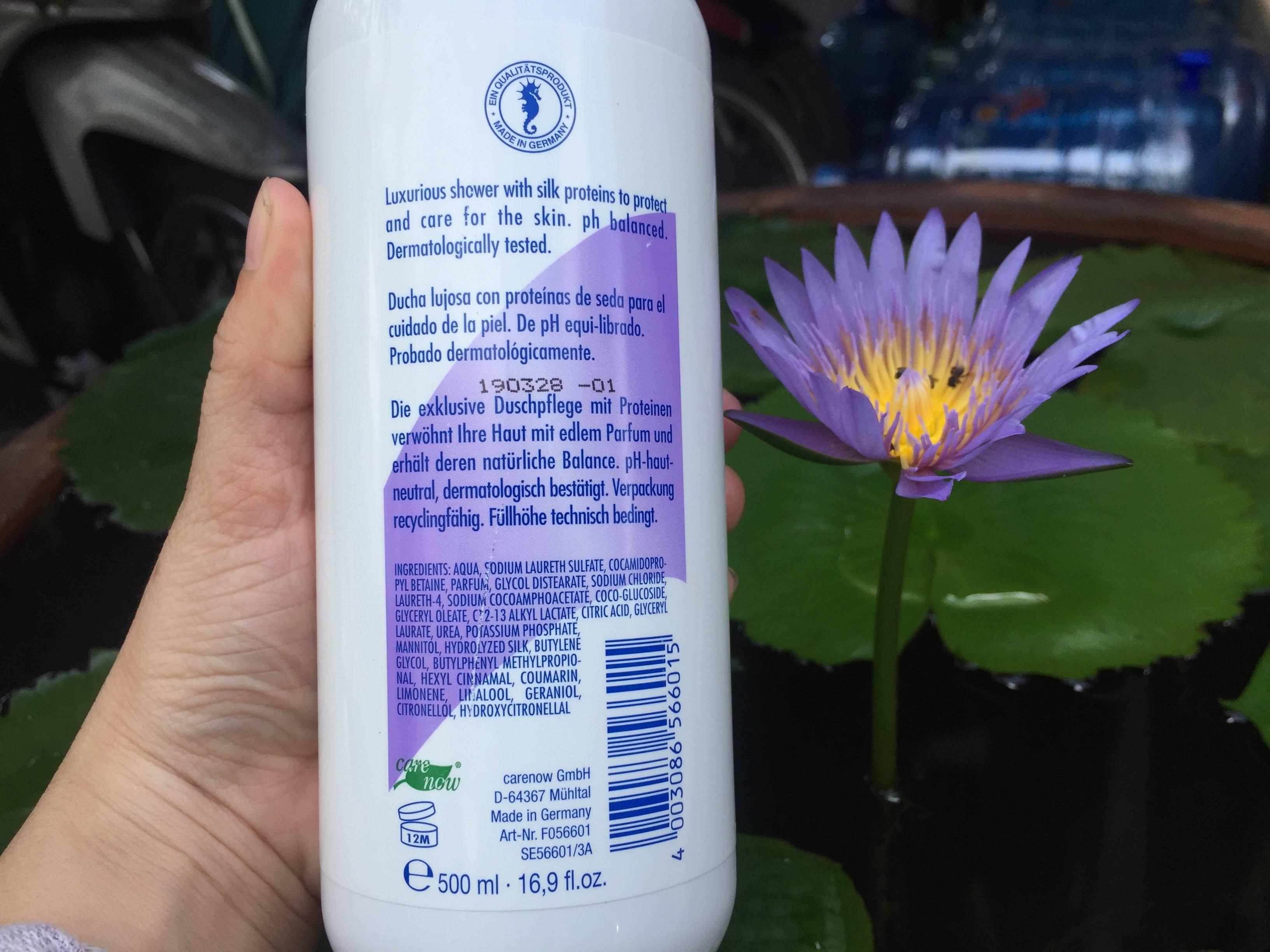 Sữa tắm cá Ngựa Đức có vòi 600 ml thơm mịn da