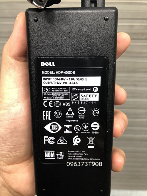 Adapter nguồn màn hình Dell 12V 3.33A
