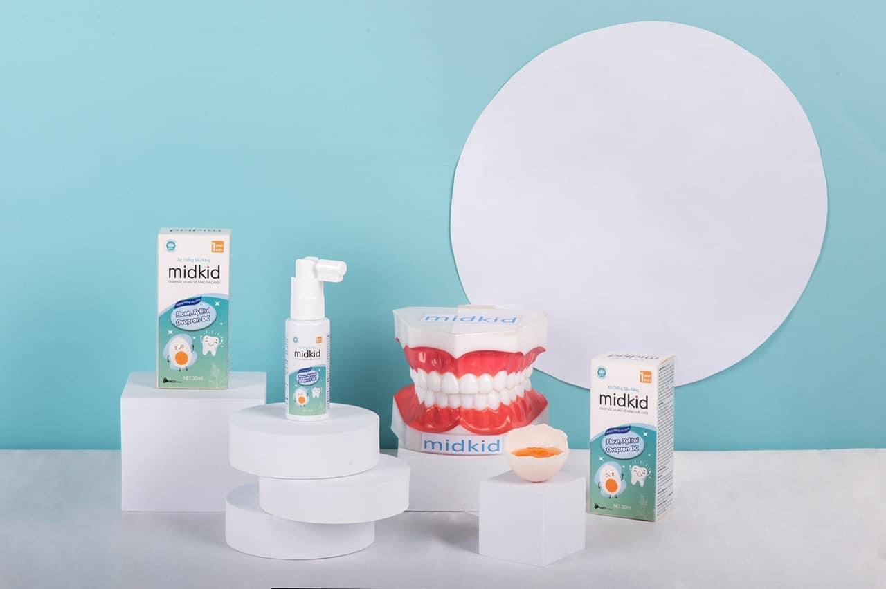 Xịt chống sâu răng Midkid cho bé - Cho bé hàm răng chắc khỏe