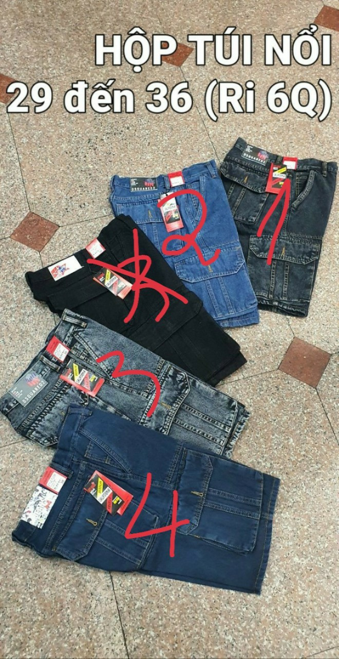 Quần Short Jean Túi Hộp 2020