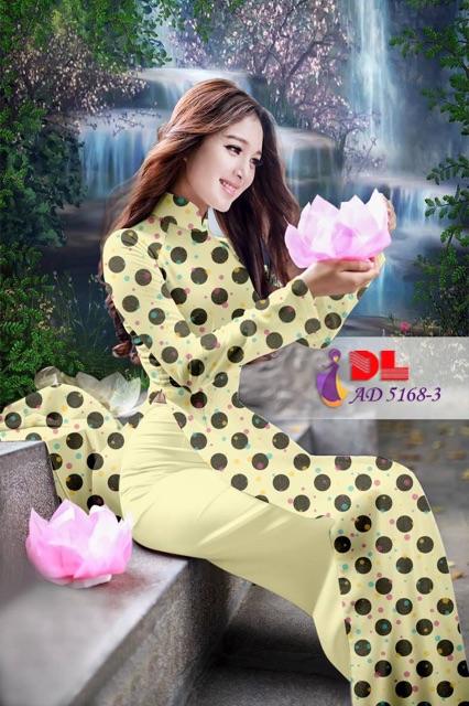 Vải áo dài chấm bi