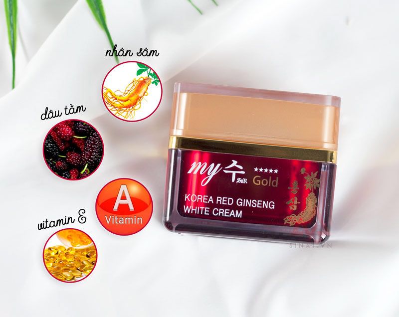 Kem Dưỡng Trắng Da Hồng Sâm My Gold Hàn Quốc