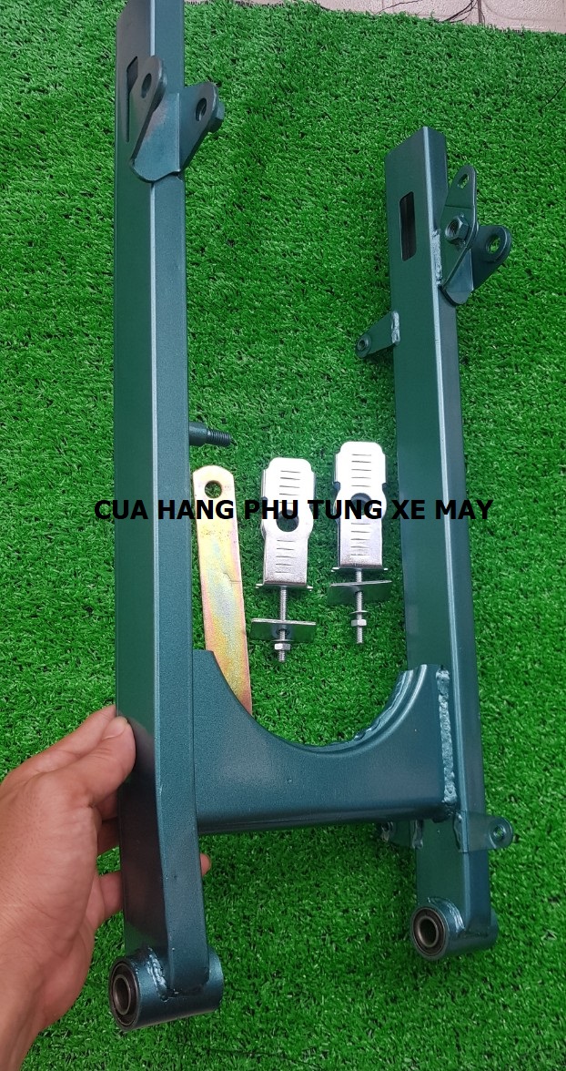 Gấp gắn xe Sirius kiểu Jupiter màu xanh tặng kèm pat tăng sên + pát giữ má đùm bền, đẹp, chắc chắn