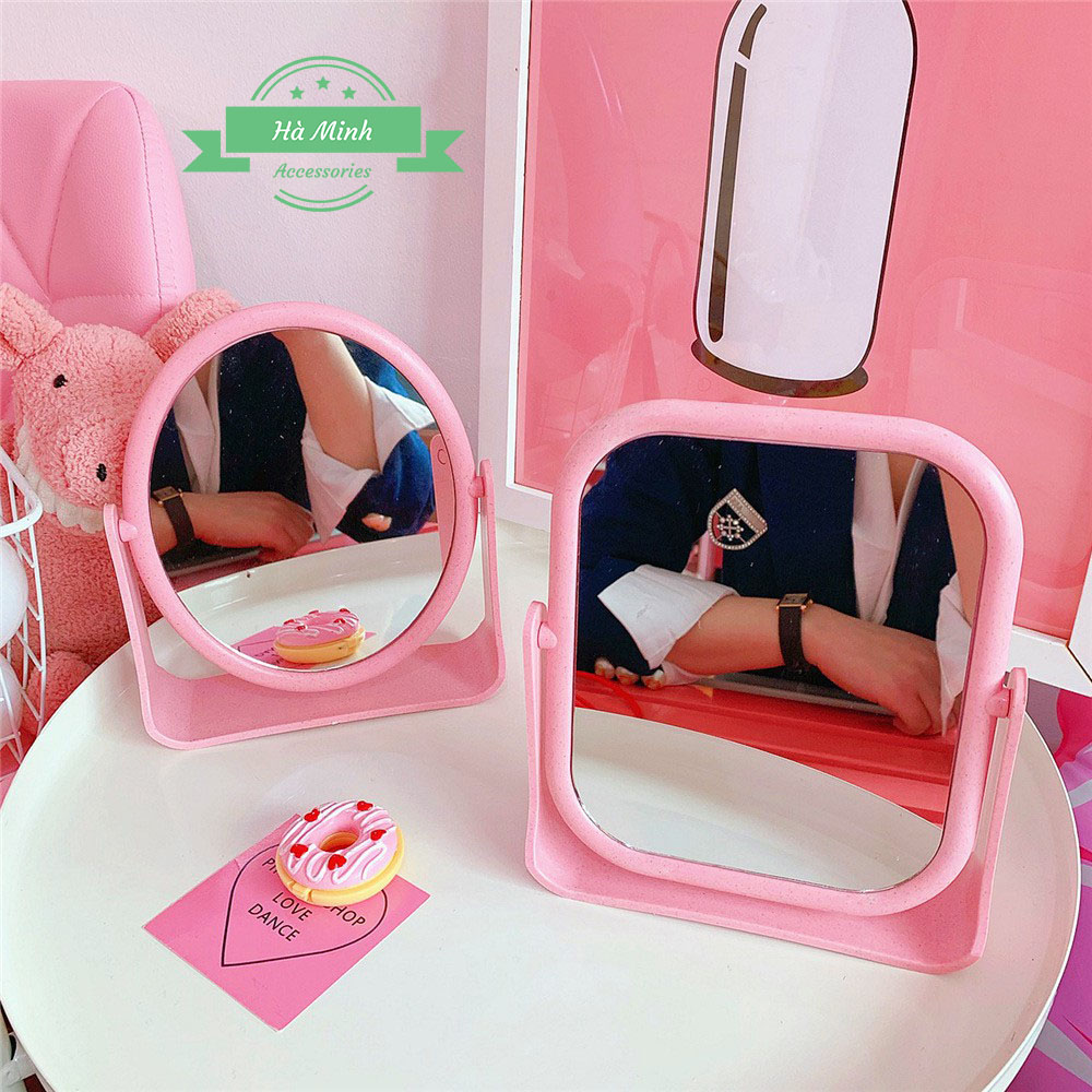Gương để bàn 2 mặt trang điểm g01