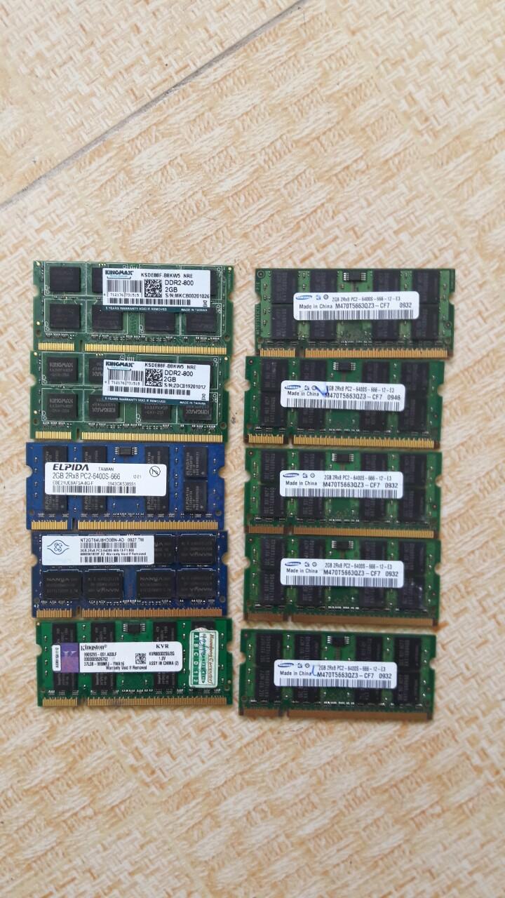 Ram DDR2 Laptop 2G 667 800 hàng máy bộ