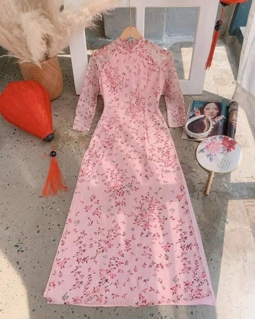 [SALE SỐC] BỘ ÁO DÀI LỤA TƠ CAO CẤP