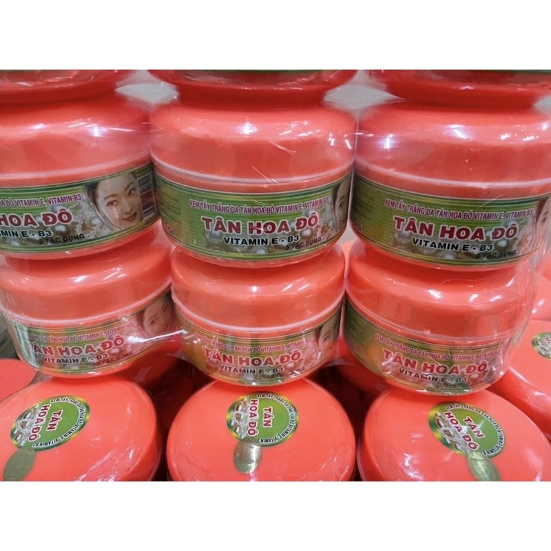 Kem tẩy trắng da toàn thân tân hoa đô vitamin e & b3 hộp đỏ 180gr