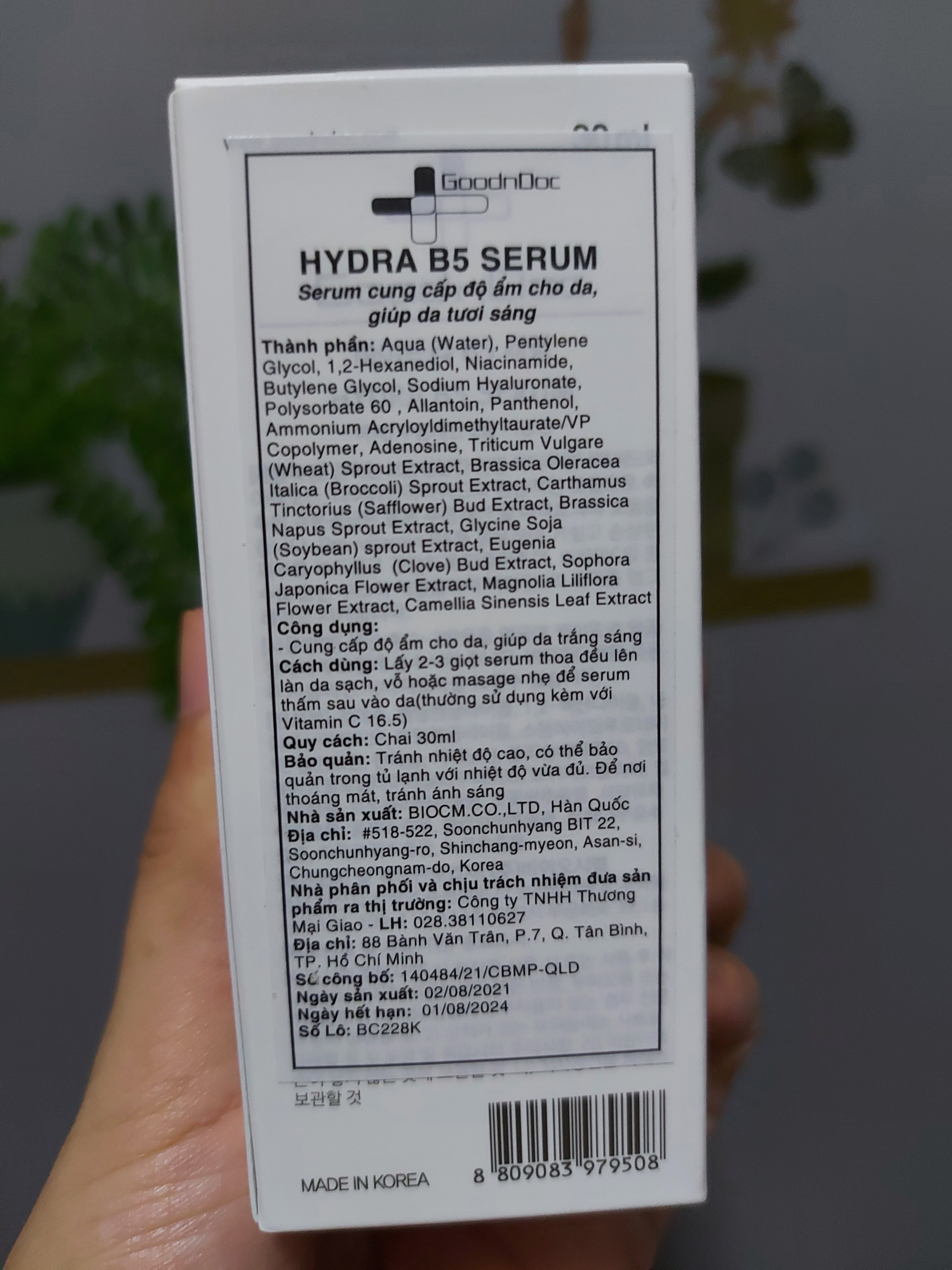 Tinh Chất Phục Hồi Da GoodnDoc Hydra B5 Serum
