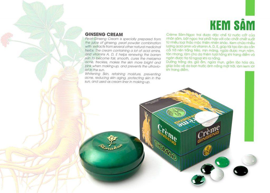 Kem sâm Thorakao dưỡng trắng da 7g