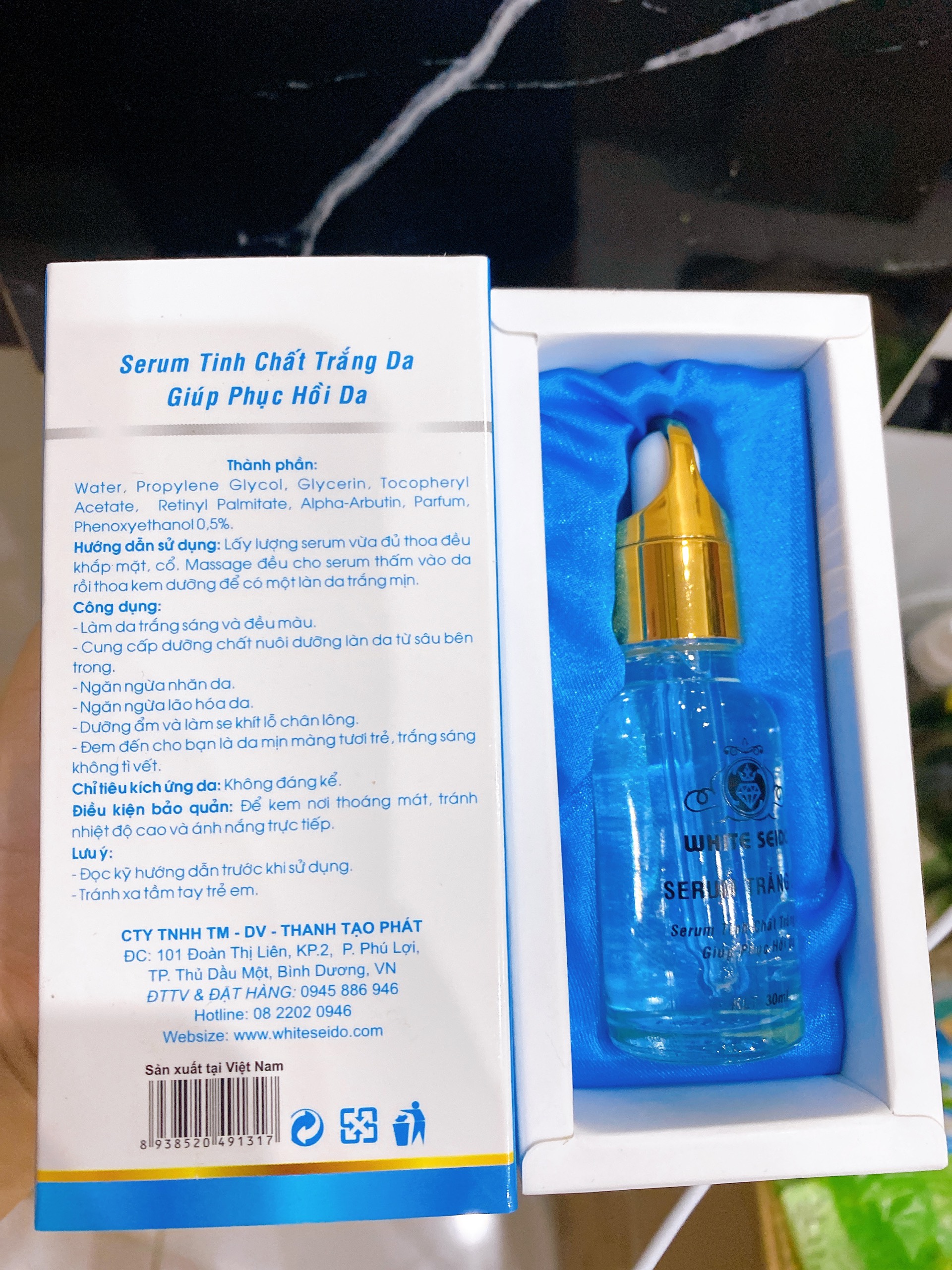 Serum White Seido Dưỡng Trắng Da,Phục Hồi Da ,30ml