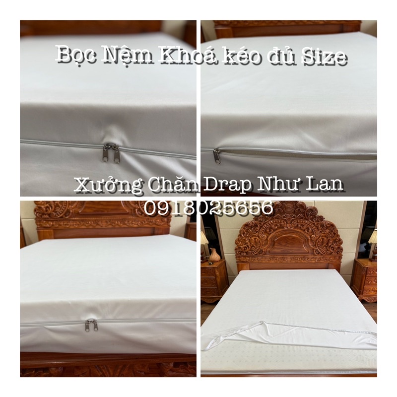 Bọc Nệm khoá kéo 2 đầu thần thánh ( Biến Nệm cũ Thành mới )