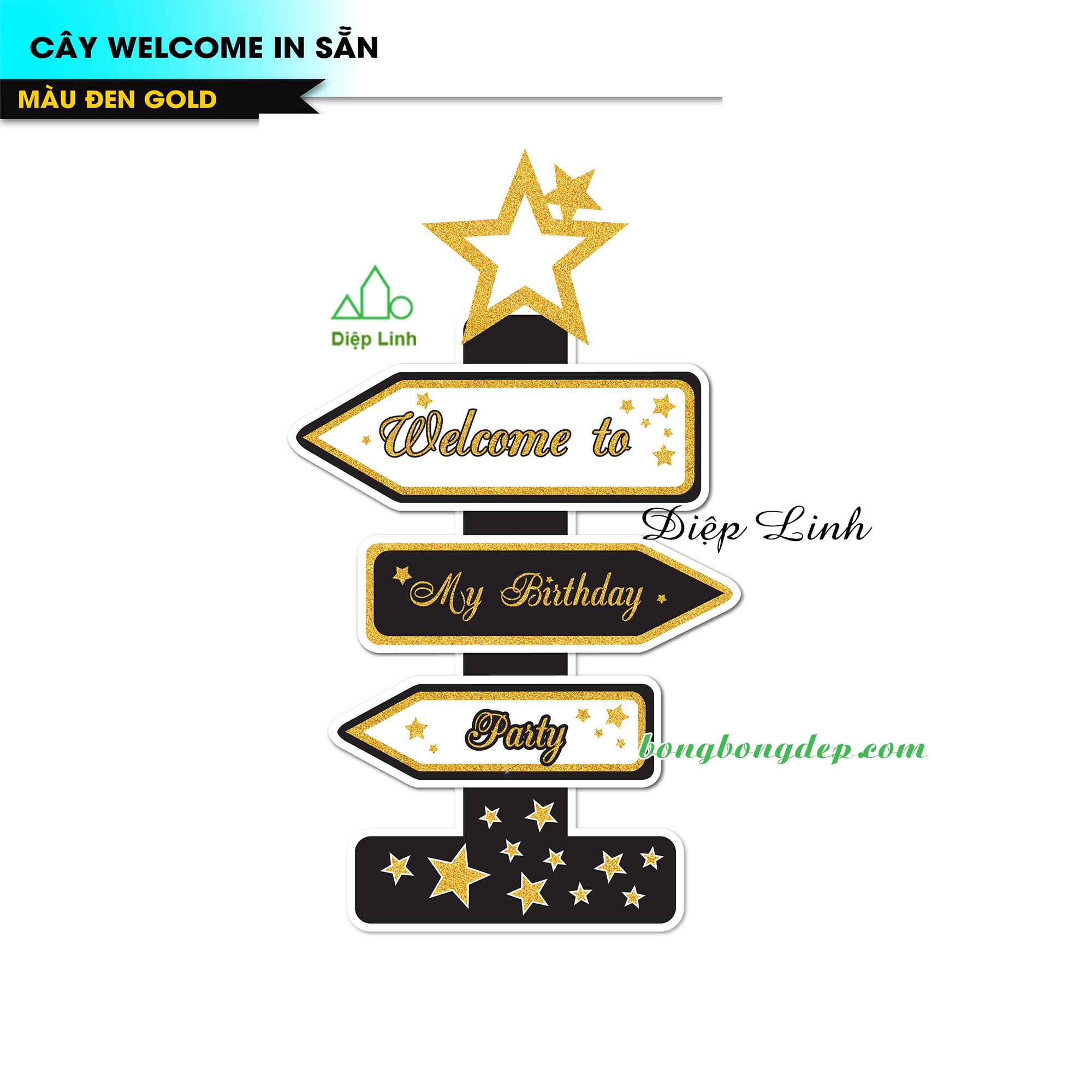 Cây welcome trang trí sinh nhật cho bé cao 40cm