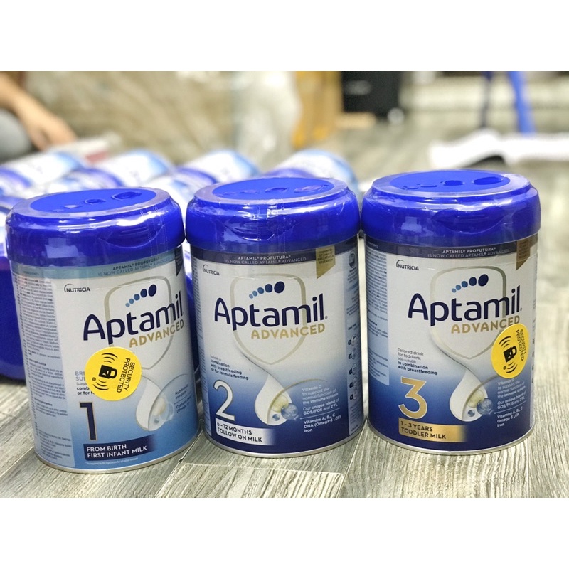 Sữa bột aptamil Profutura UK 800gr đủ số 1 2 3 (aptamil anh mẫu mới)