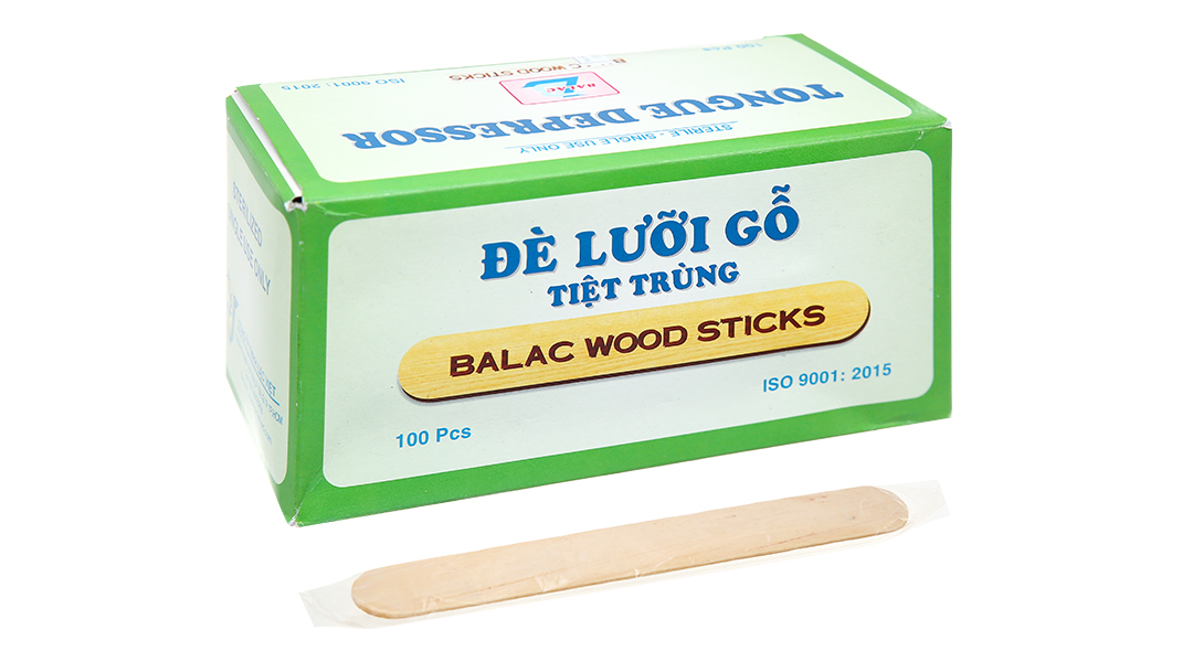 Que đè lưỡi hộp 100 que
