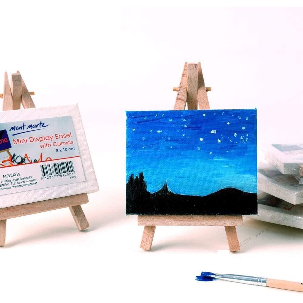 Toan Vẽ Tranh Canvas Mini Mont Marte 8x10cm (kèm giá đỡ )