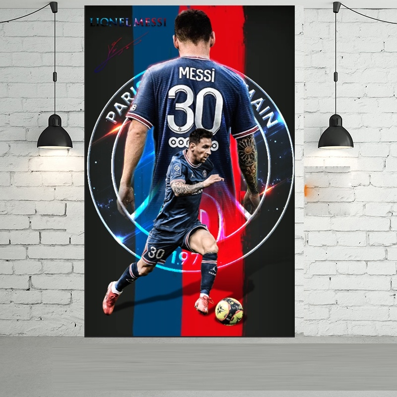 Decal dán tường Messi phiên bản mới (ảnh HD)