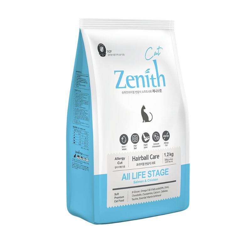 [HCM]Thức ăn hạt mềm cho mèo Zenith 1.2kg