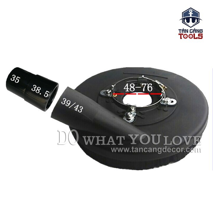Hộp bảo vệ và thu bụi máy mài sàn chổi cao b-180ag