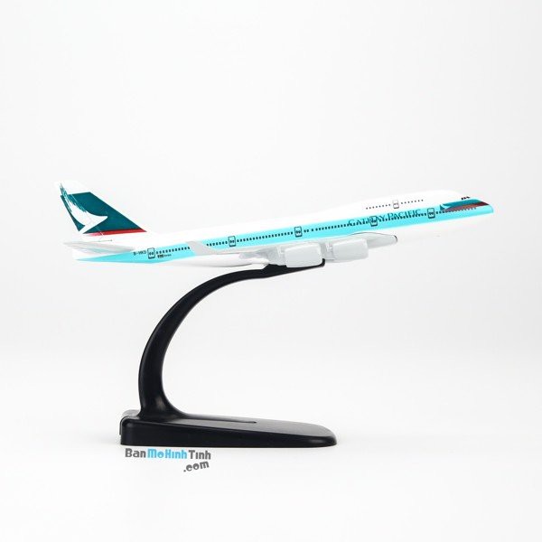 [HCM]Mô hình máy bay Cathay Pacific Boeing B747 16cm Everfly