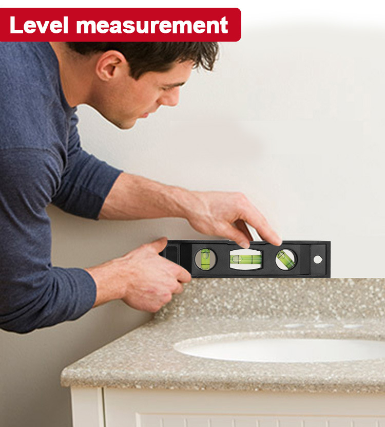 THƯỚC THỦY CÓ NAM CHÂM 15CM Có 3 BÌNH THỦY