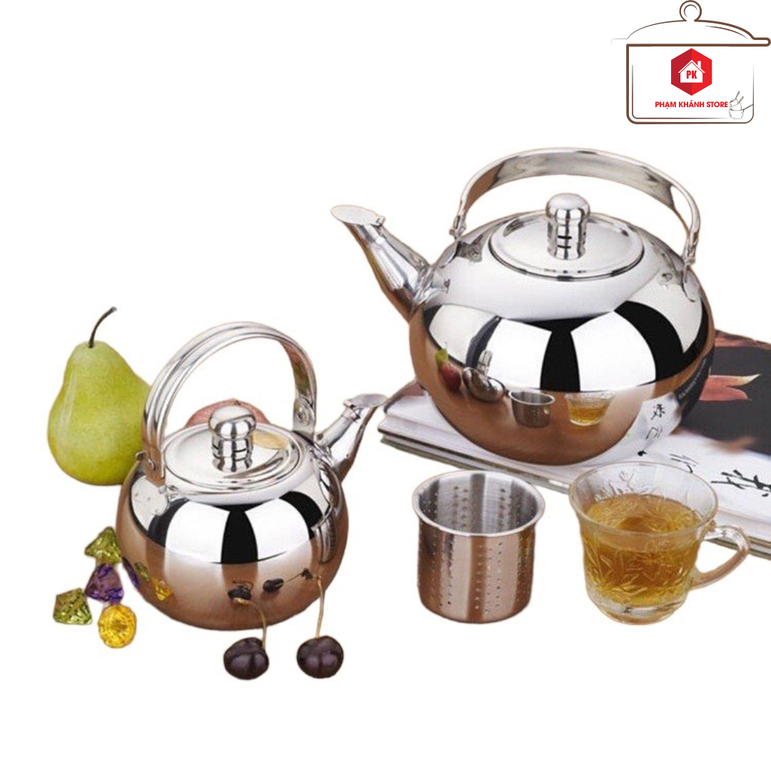 Bình Pha Trà - Cà Phê Inox Có Lưới Lọc Dung Tích 600ml