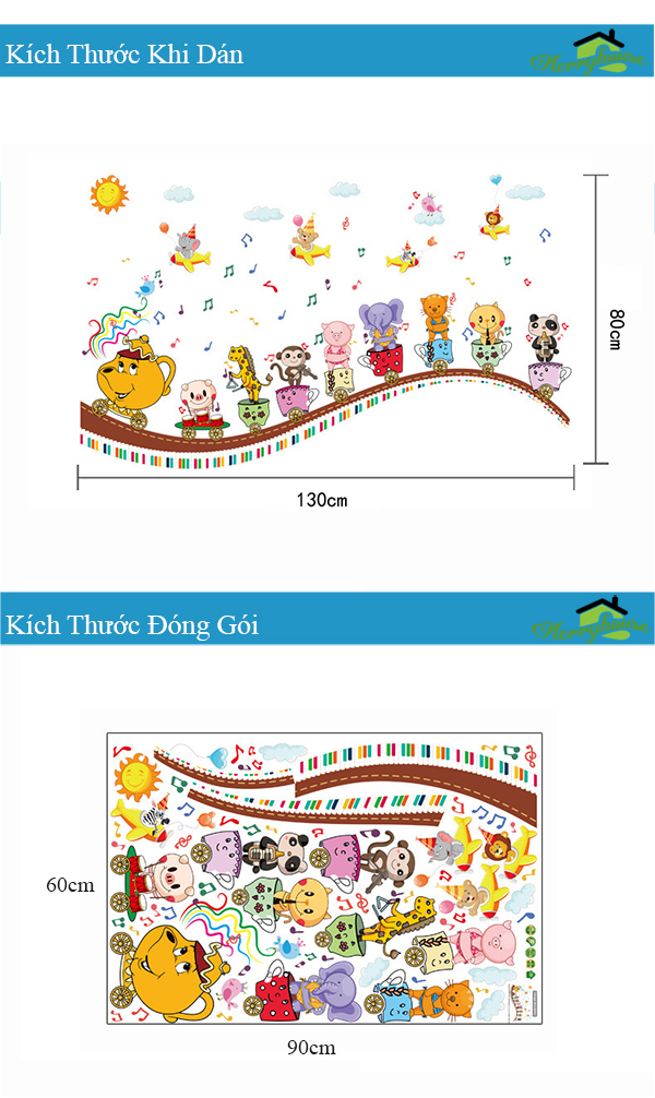 [HCM]DECAL DÁN TƯỜNG THỎ YÊU TRĂNG VÀ THÚ NHỔ CÀ RỐT 2