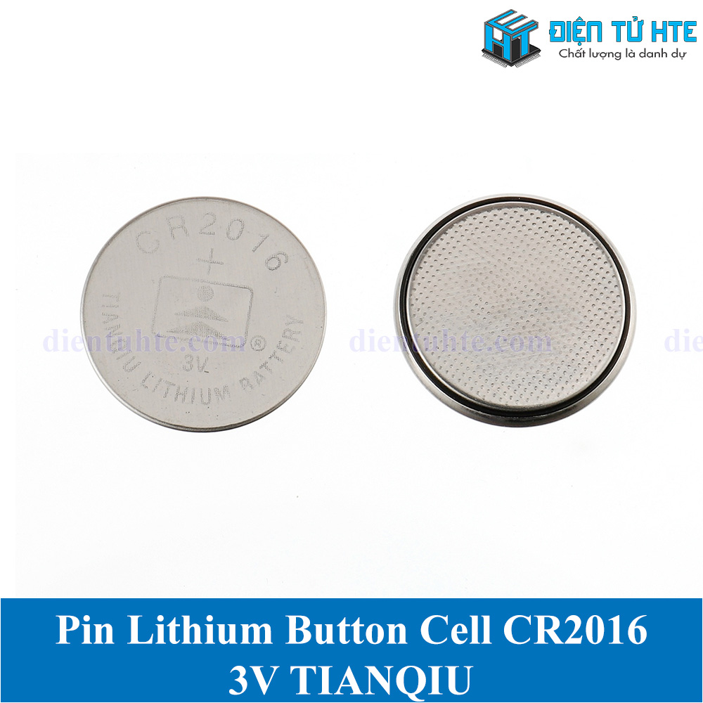 Bộ 2 viên pin lithium cell tianqiu cr2016 2016 3v