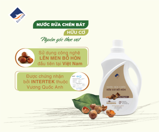 Nước rửa chén hữu cơ Ecocare Quế 2 Lít  - Chính hãng
