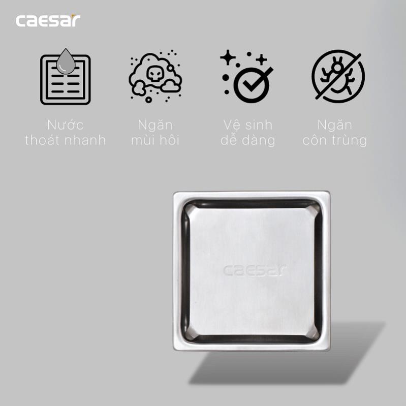 Thoát Sàn CAESAR mặt tấm vuông ST1010E ST1212E ST1414E