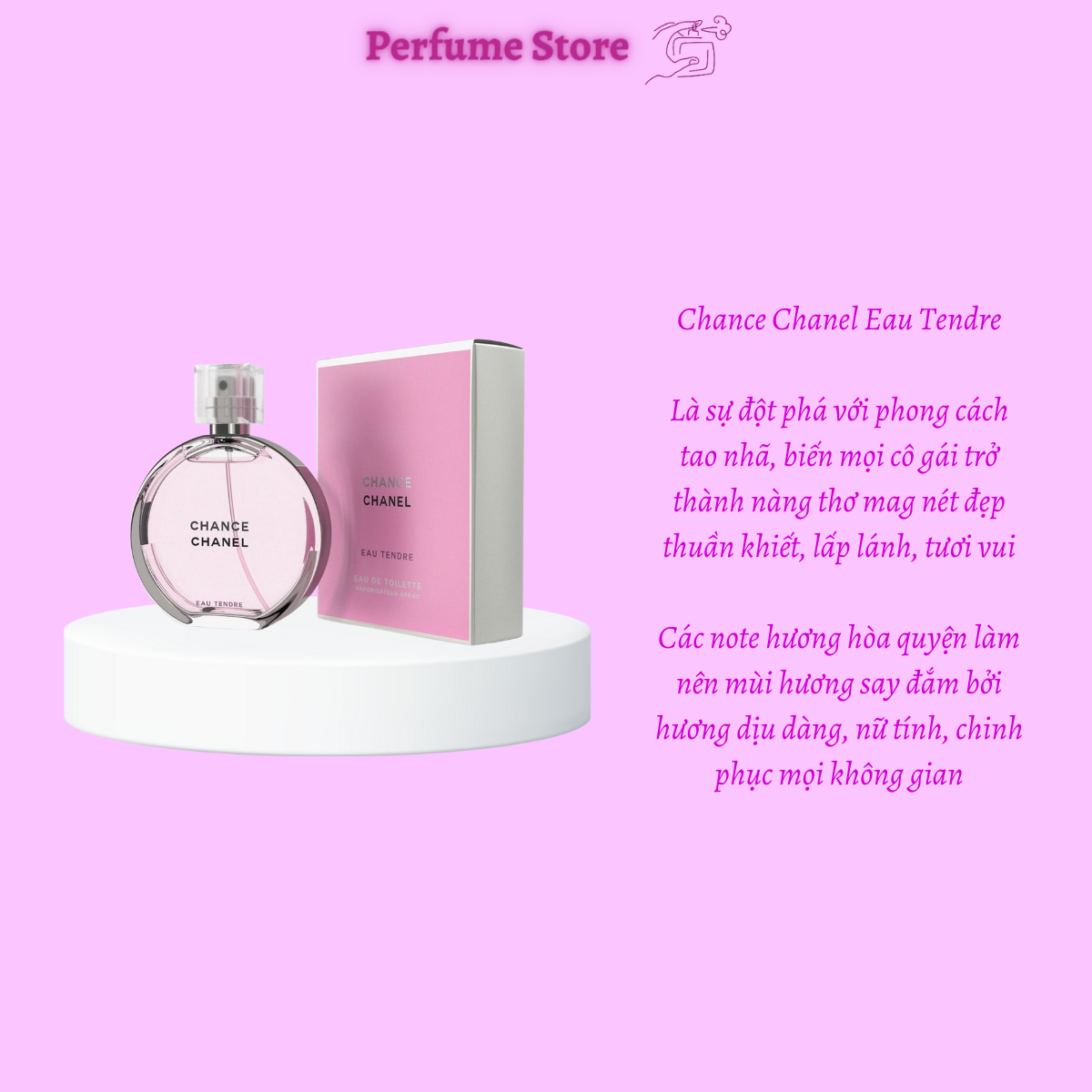 [Chính hãng] Nước hoa chiết Chance Chanel Eau Tendre (chai 10ml)