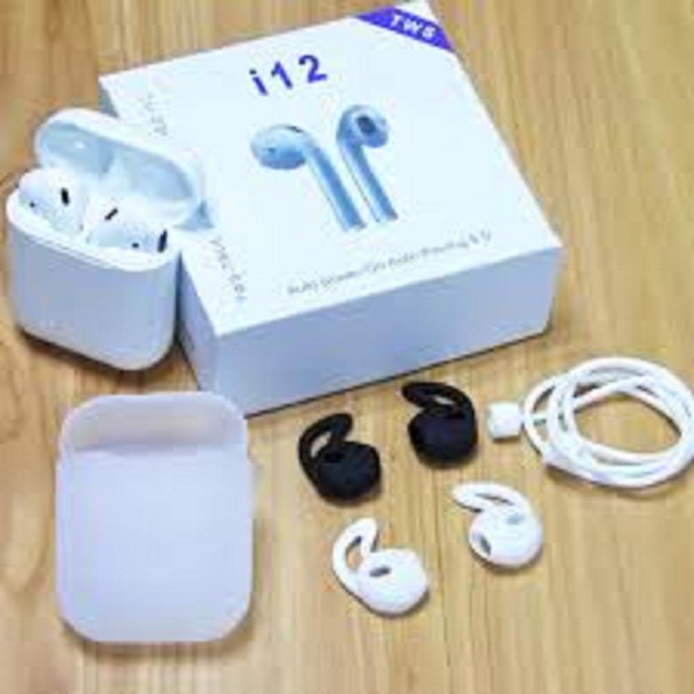 Tai nghe không dây bluetooth i12 TWS  thế hệ mới nút cảm ứng tự động kết nối chất lượng tốt