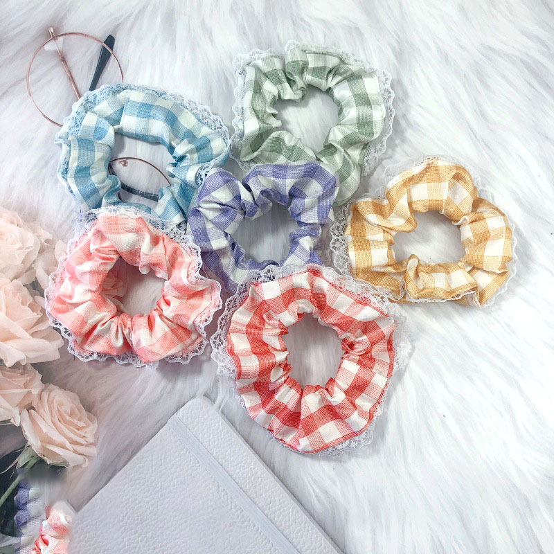 Scrunchies cột tóc nữ đơn giản giá rẻ S59