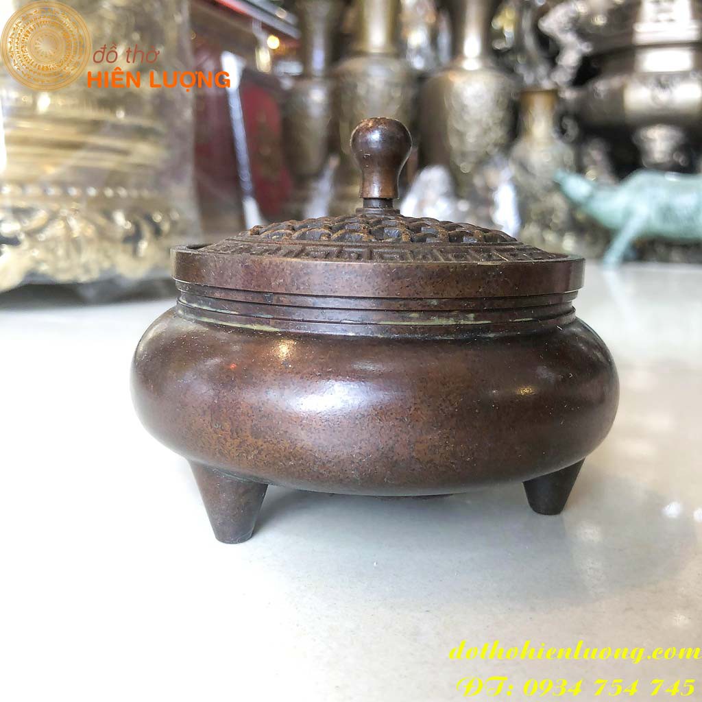 100% brass incense burner
