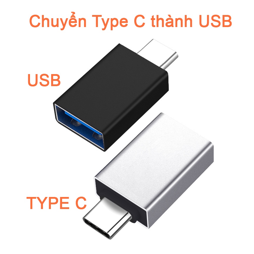 Đầu chuyển OTG Type C sang USB 3.0 cho laptop,macbook, android.
