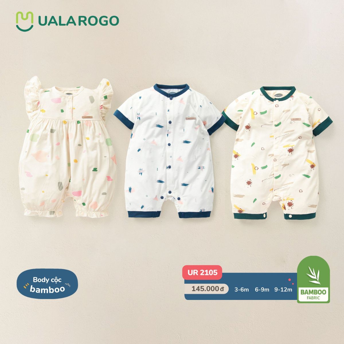 Bodysuit cho bé sơ sinh Ualarogo 3