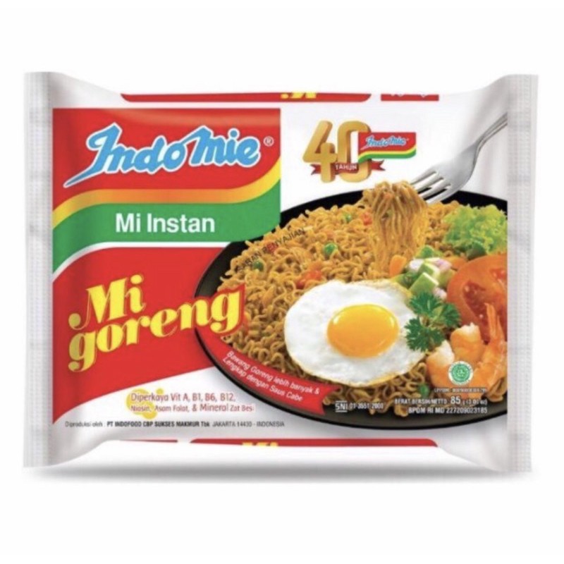 Mì xào khô/ mì trộn indomie goreng