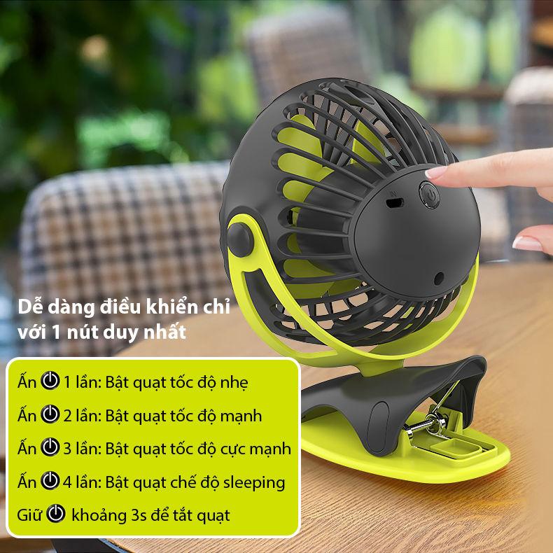 >> SO SÁNH GIÁ QUẠT SẠC MINI XOAY GÓC 720 ĐỘ, ĐẾ KẸP ĐA NĂNG HOẶC ĐẶT BÀN, VỚI 4 NẤC ĐIỀU CHỈNH GIÓ YOOBAO F04 6400MAH HÀNG CHÍNH HÃNG | Shopee Lazada Sendo Tiki | Nên mua ở đâu rẻ nhất 220 Quạt sạc mini xoay góc 720 độ đế kẹp đa năng hoặc đặt bàn an toàn cho trẻ với 4 nấc điều chỉnh gió (6400mAh) YOOBAO F04