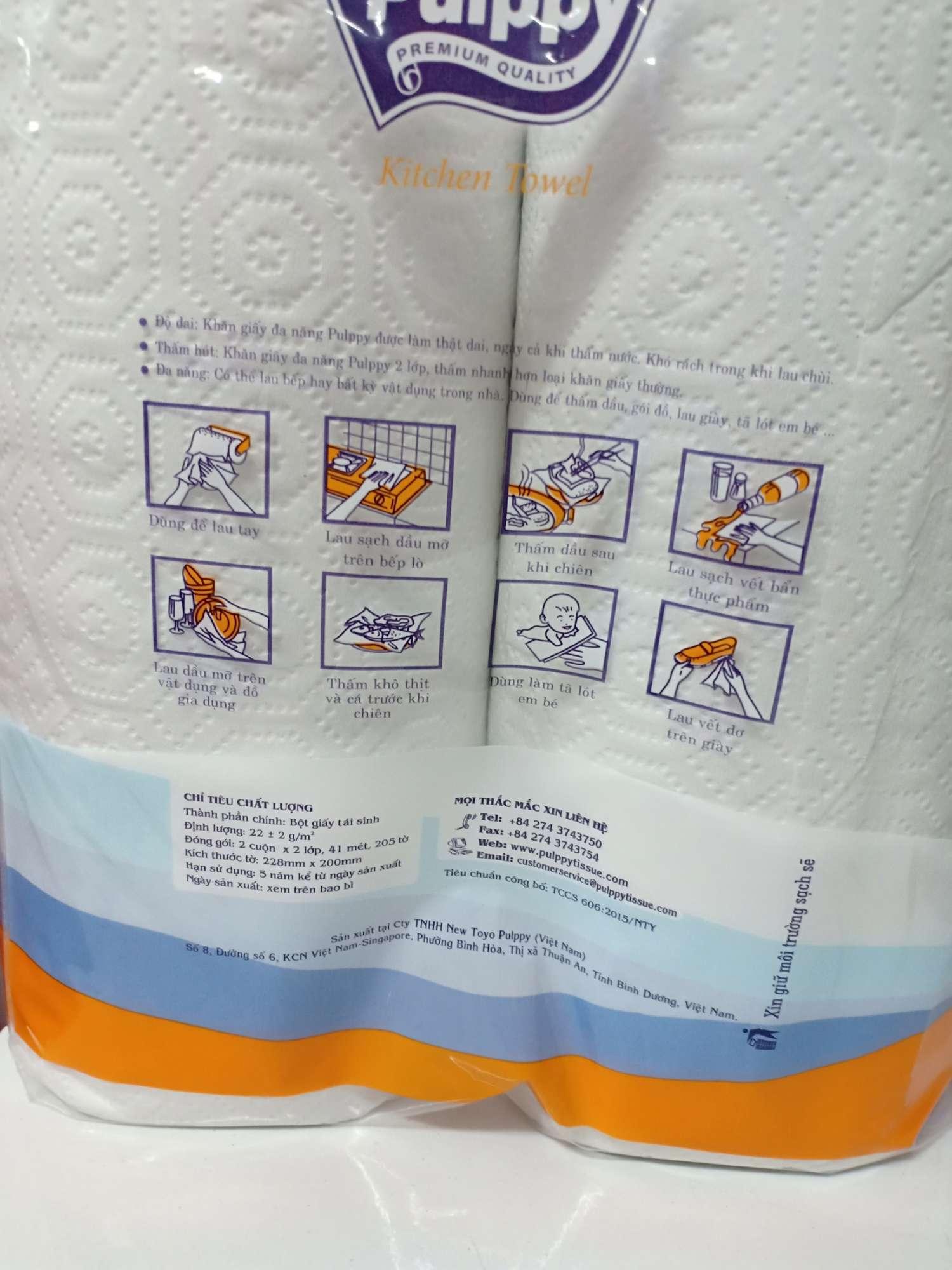 [HCM]giấy bếp pupply 2C xanh