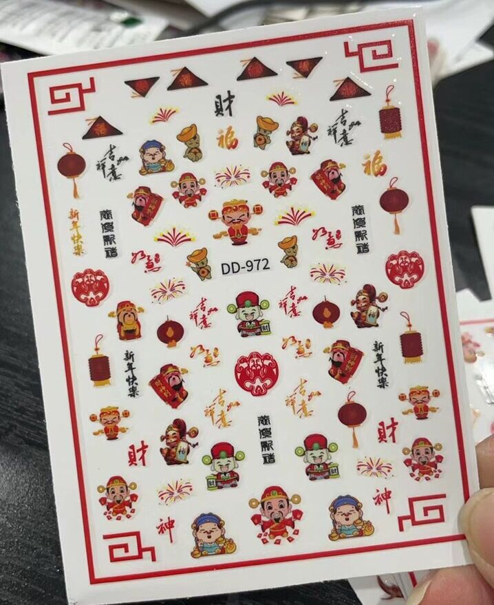 Sticker Tết Trang Trí Dán Móng - Mini Nails