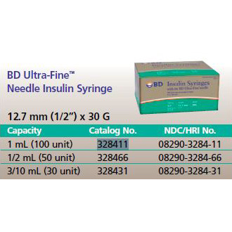 BD Ultra-Fine Insulin Syringes