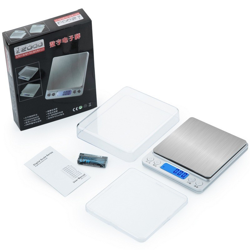 Electronic Scale for Dispensing 3Kg/0.1G (Comes with Transparent Tray I2000)