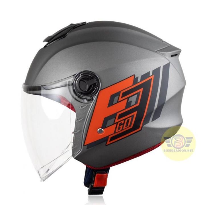 Nón Bảo Hiểm 3/4 Ego E3 (Kính Mặc Định Trong Suốt) - Chuyên Phượt