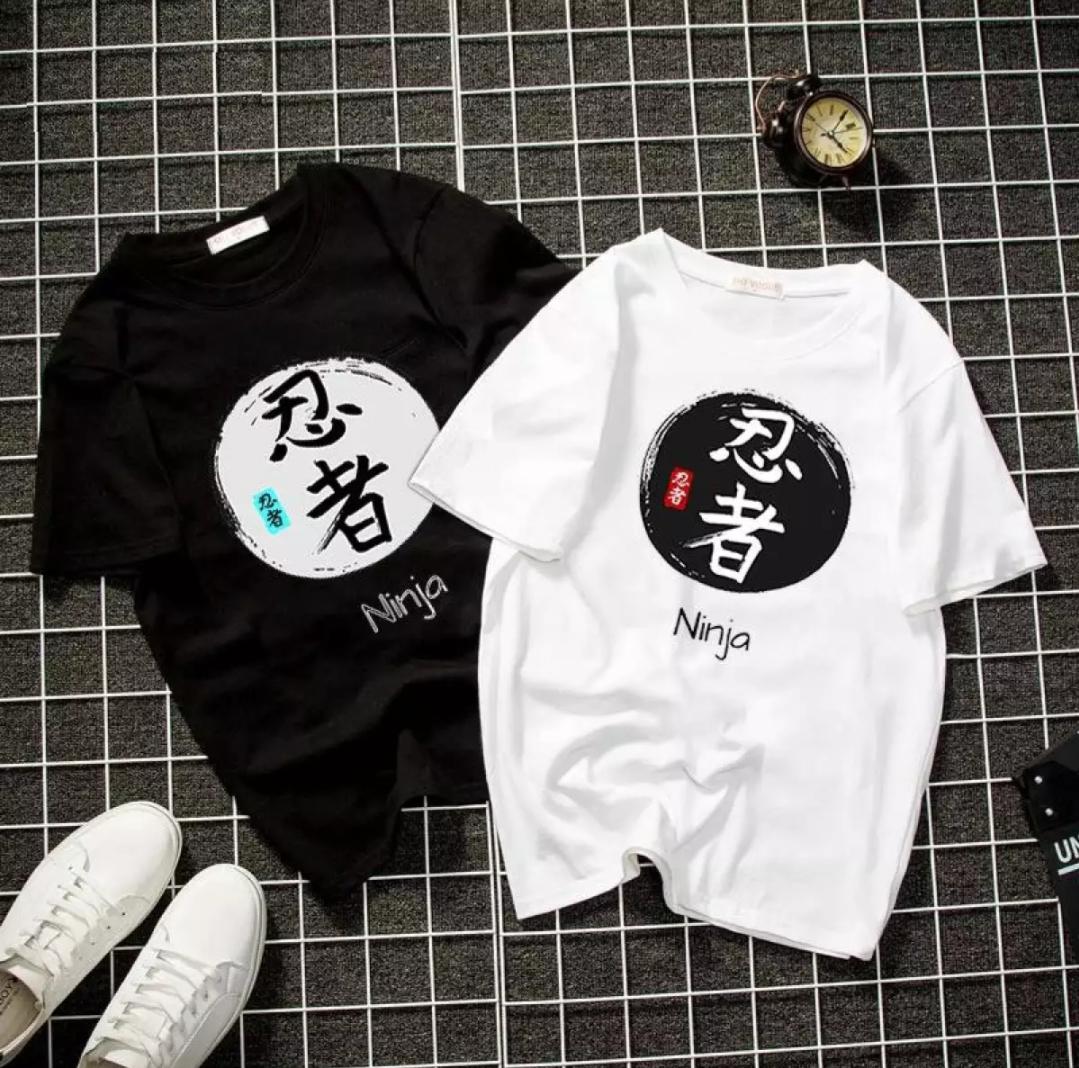 [HCM]Áo thun nam form rộng Nhật Bản in hình Ninja độc đẹp vải dày mịn mát