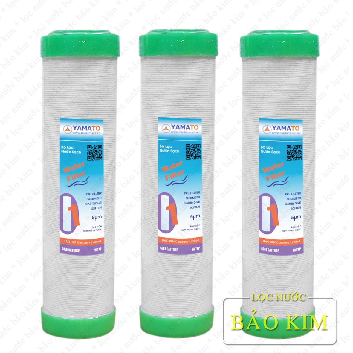 Bộ 3 lõi lọc nước số 1 yamato 10 inch